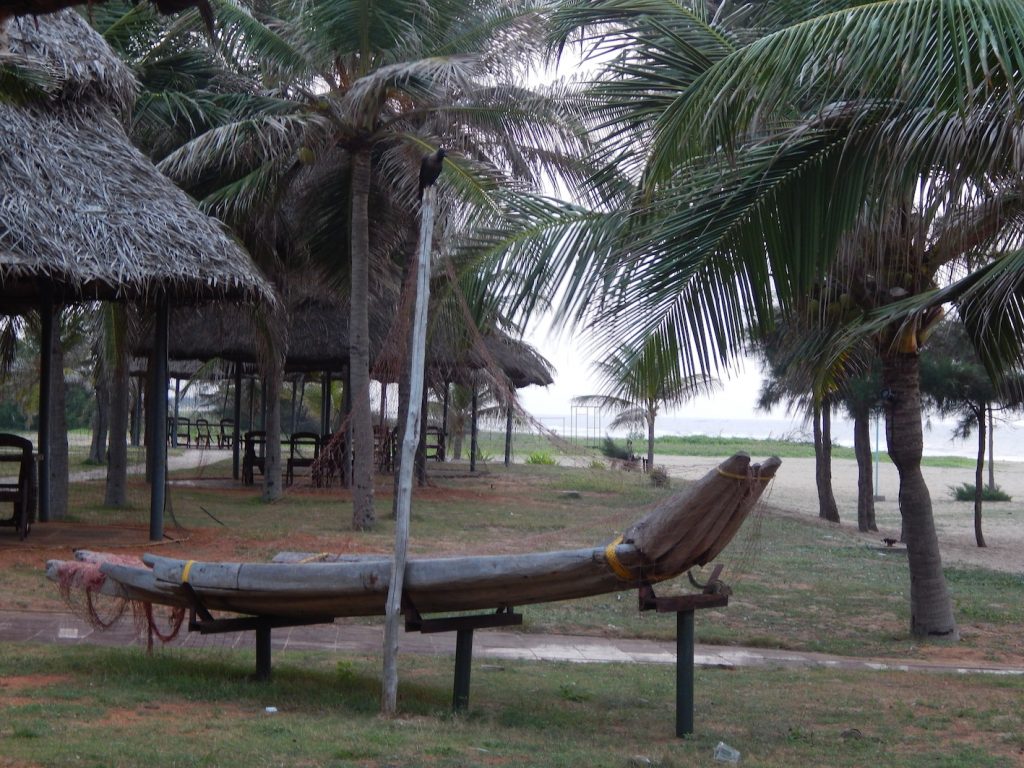 A replica of the original catamarans that existed at Mahabalipuram 