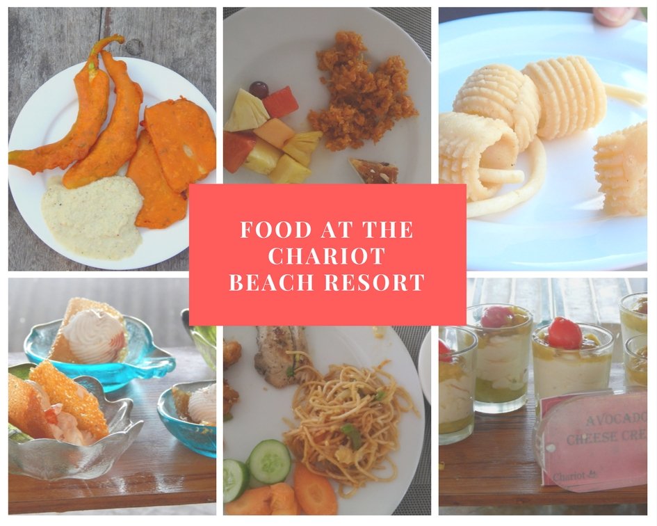 Food at Chariot Beach Resort